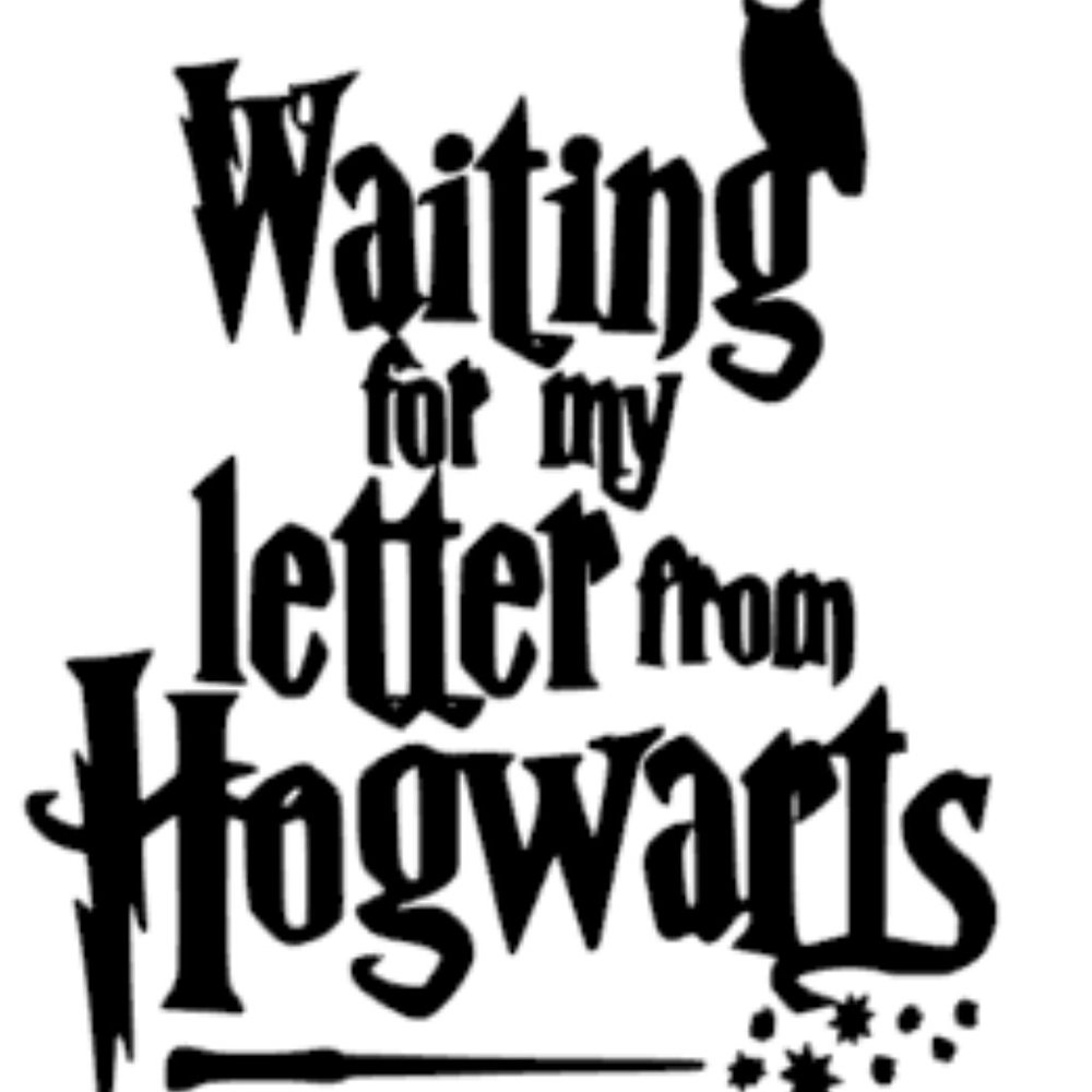 Waiting On My Letter From Hogwarts Harry Potter Vinyl Decal Sticker
